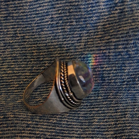 VTG 925 silver Rainbow Ring - Picture 6 of 8